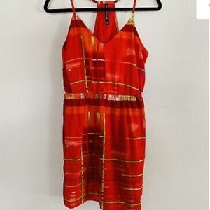 Walter Baker Red racer back summer dress